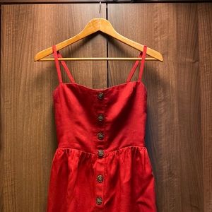 Red Reformation dress